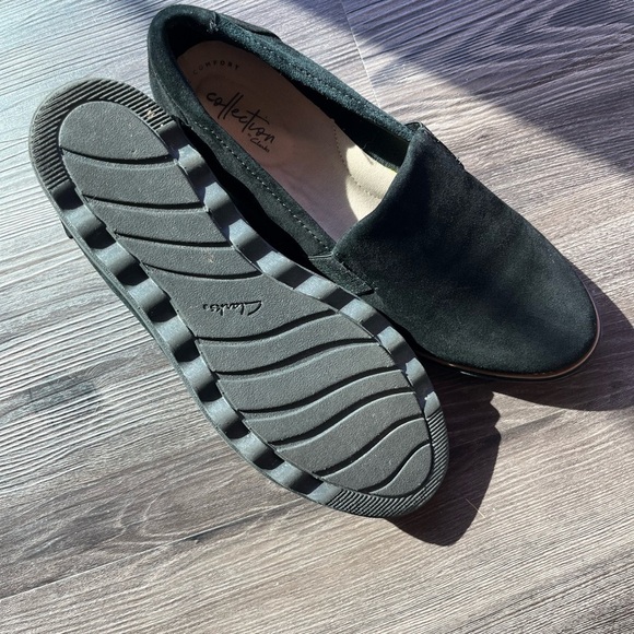 Clark’s Collection, Sharon Dolly Loafers - Size 8.5, Black, Suede - Picture 4 of 4
